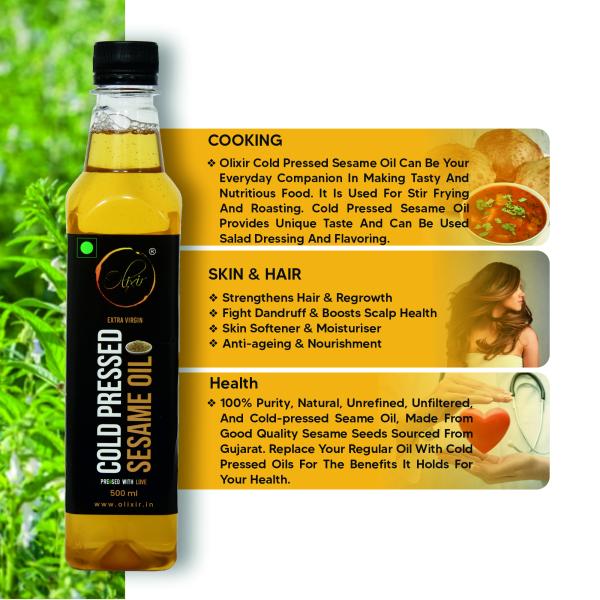 Olixir Cold Pressed Sesame Oil 500 ML JioMart
