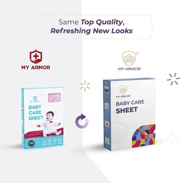MY ARMOR Quick Dry Waterproof Baby Bed Protector Dry Sheet for Babies