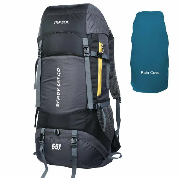 Black camping backpack Clearance