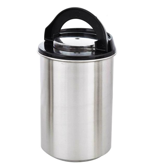 Machak Black Stainless Steel Kitchen Storage Container, 1200 Ml (Pack