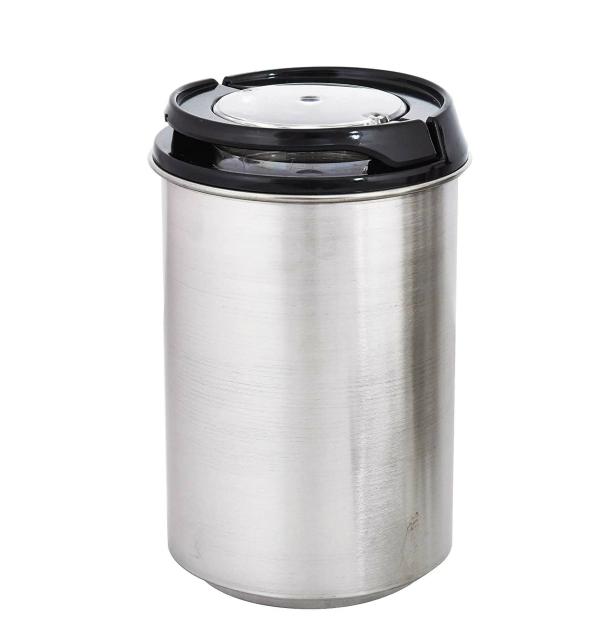 Machak Black Stainless Steel Kitchen Storage Container, 1200 Ml (Pack