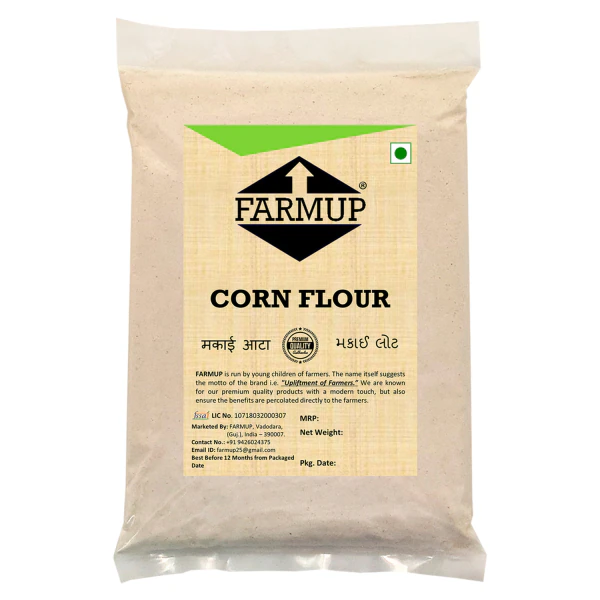 FARMUP Corn Flour (Makki Atta, Maize Flour, 1Kg Pack of 1) JioMart