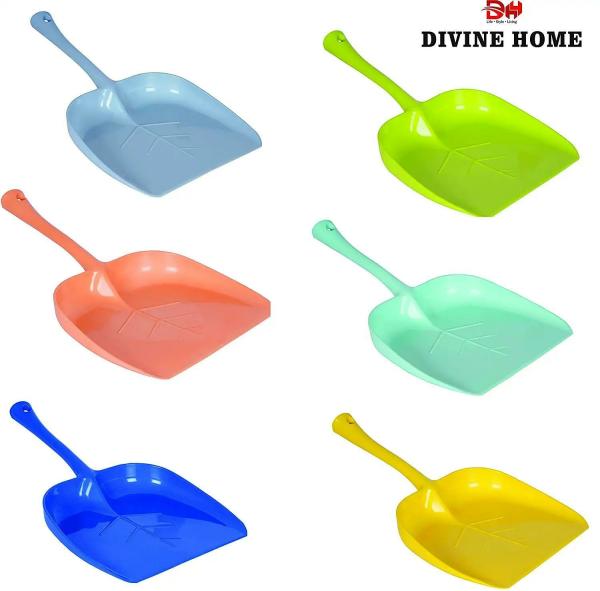 Divine Home Multicolour Plastic Dustpan (Pack Of 2) JioMart