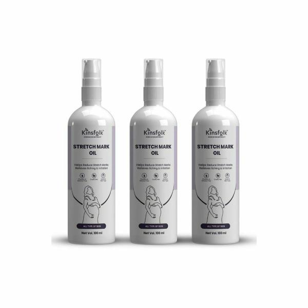 Kinsfolk Almond, Rose Stretch Oil Reduce Stretch Marks And Relieves