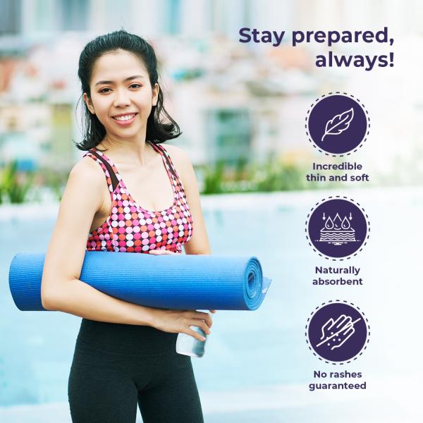 Sanfe Rash Free Panty Liners, 100 Organic Cotton and Biodegradable 25