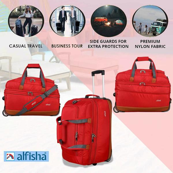 Alfisha Travel Duffle Trolley Bag JioMart