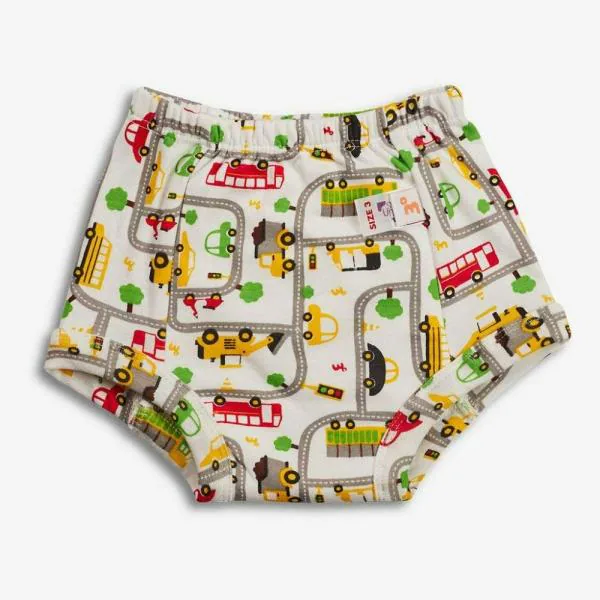 Superbottoms Striking Whites Padded Underwear/Potty Training Pants