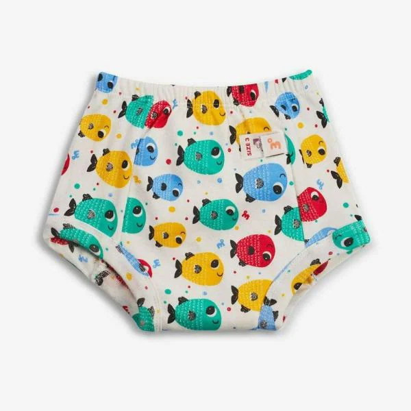 Superbottoms Striking Whites Padded Underwear/Potty Training Pants