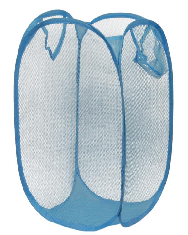 Winner Pink & Light Blue Nylon Rectangular Foldable Laundry Basket 36x36x58 cm Set Of 2 (PLBC04