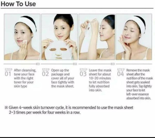 Rorec by Hchana Facial Mask to All Skin Types for Grenade Moistening