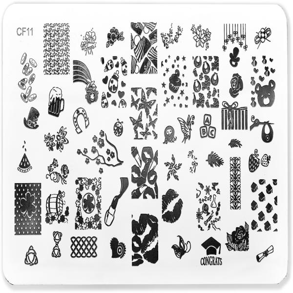 Royalkart Nail Art Kit For Women Nail Art Stamping Plate With Silicone