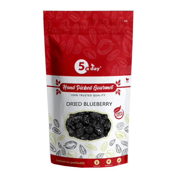 5 A Day Dried Blueberry, Unsweetened, 200 GMS JioMart
