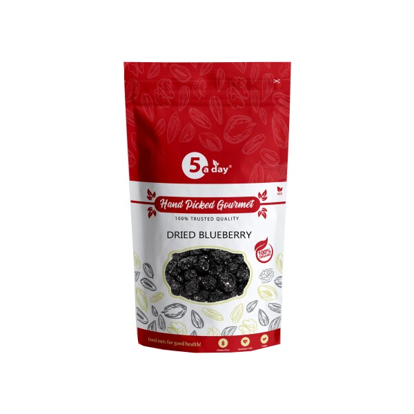 5 A Day Dried Blueberry, Unsweetened, 200 GMS JioMart