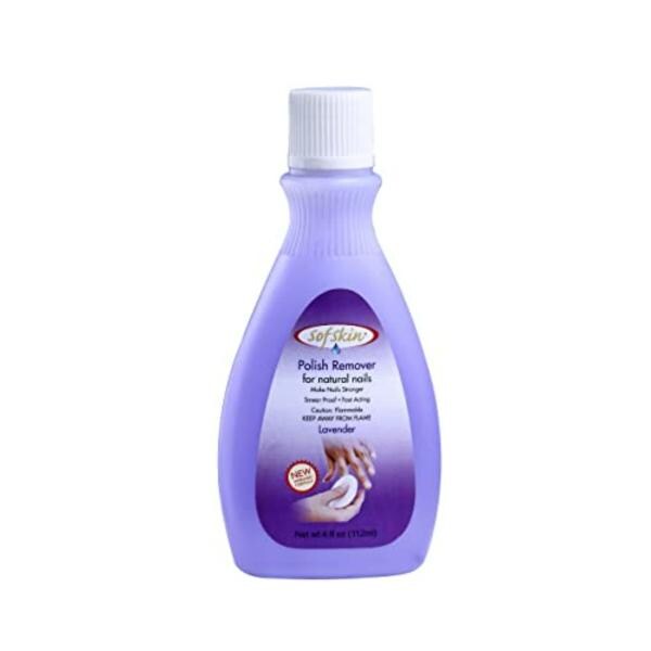 Sofskin USA Brand Acetone Nail Polish Remover And Cuticles Moisturizer Lavender 112 ml JioMart