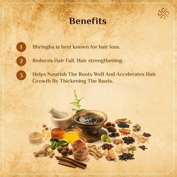 PRABA AYURVEDHA Brahmi and Bhringha Hair Pack - 100 gm for Natural Hair  Treatment, Flexible, Strong & Manageable Hair - JioMart