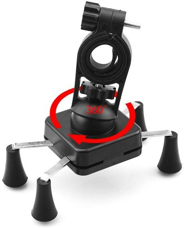 RETRACK 360 Degree Rotation Universal Bike Mobile Phone Holder (Black) (Pack of 3) JioMart
