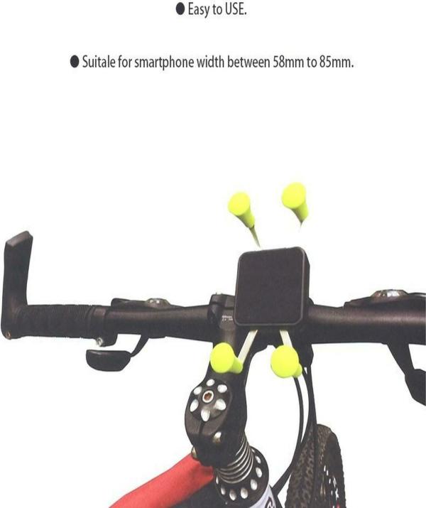 RETRACK 360 Degree Rotation Universal Bike Mobile Phone Holder (Black) (Pack of 3) JioMart