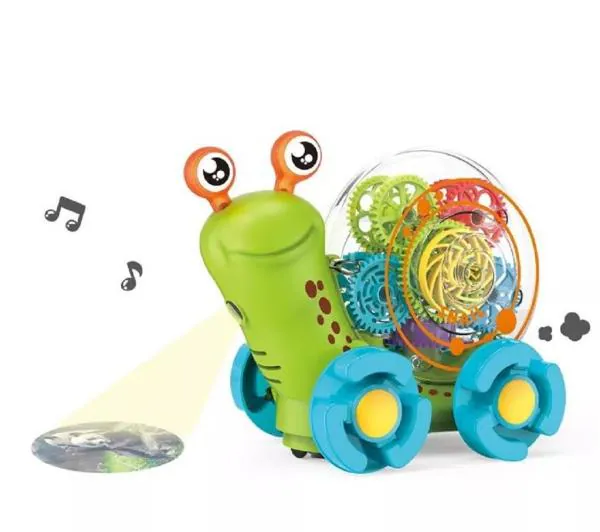 MIMY Newest Electric Toys car Function Kids Light Music Transparent Gear  Snail car Toys - JioMart