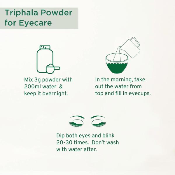 Vitro Triphala Powder For Eye Care Combination of amalaki