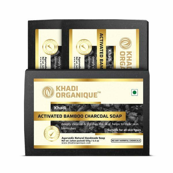 KHADI ORGANIQUE ACTIVATED BAMBOO CHARCOAL SOAP JioMart