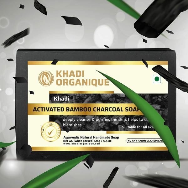 KHADI ORGANIQUE ACTIVATED BAMBOO CHARCOAL SOAP JioMart