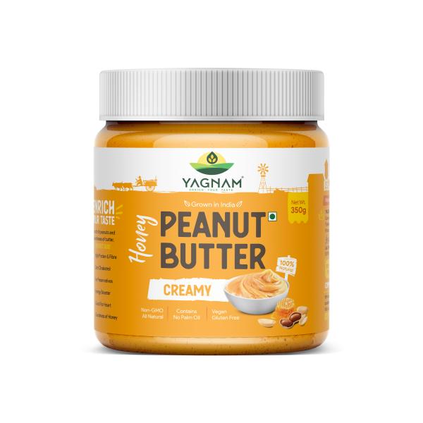 Yagnam Honey Peanut ButterMade with Roasted PeanutsCreamy Ready to Eat Cholesterol Free