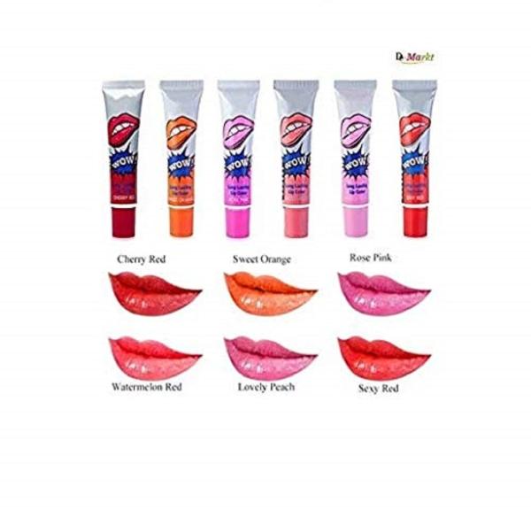 ROMANTIC WOW PEEL OFF LIPSTICK SET OF 6 (Cheery Red, Red, Rose Pink