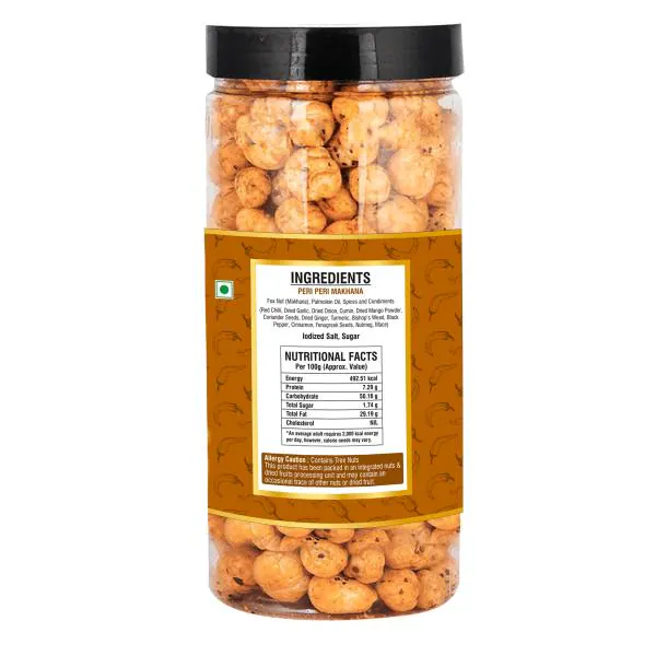 DHANUSH BAN Roasted Peri Peri Flavored Makhana Fox Nut 400 g Crispy