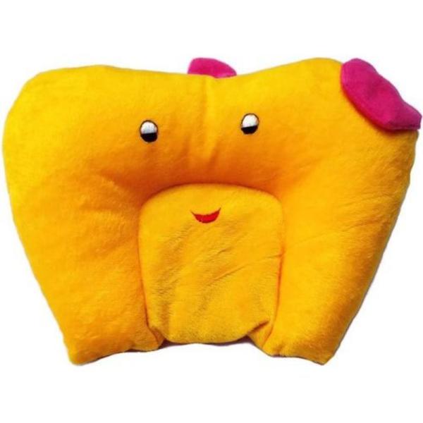 Babique Yellow Polyester Fibre Filled Baby Neck Support Pillow Pack of