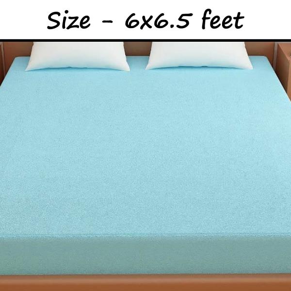 Kuber Industries Waterproof Double Bed Mattress CoverBreathable Terry