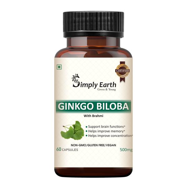 Trufitt Ginkgo Biloba & Brahmi, For Healthy Brain, Better Memory Stress Buster & Improves