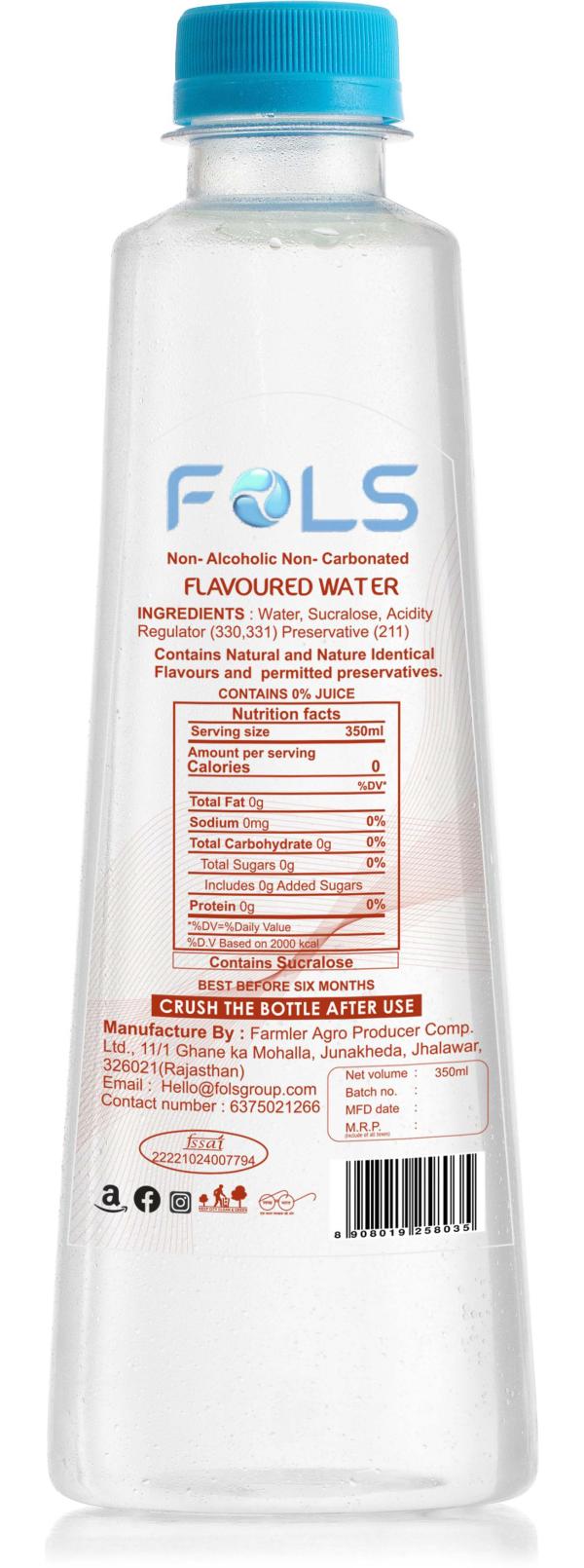 FOLS PASSION FRUIT FLAVOURED WATER ENERGY WATER/DRINK PACK OF 4*350 ML JioMart