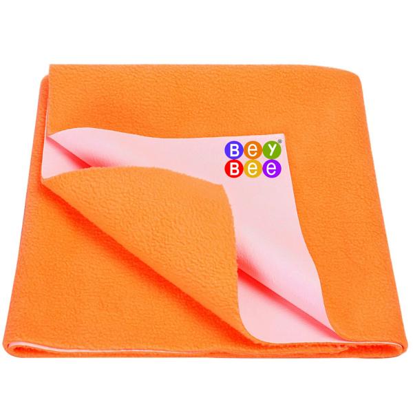 BeyBee Peach Waterproof Baby Bed Protector 70 cm x 100 cm JioMart