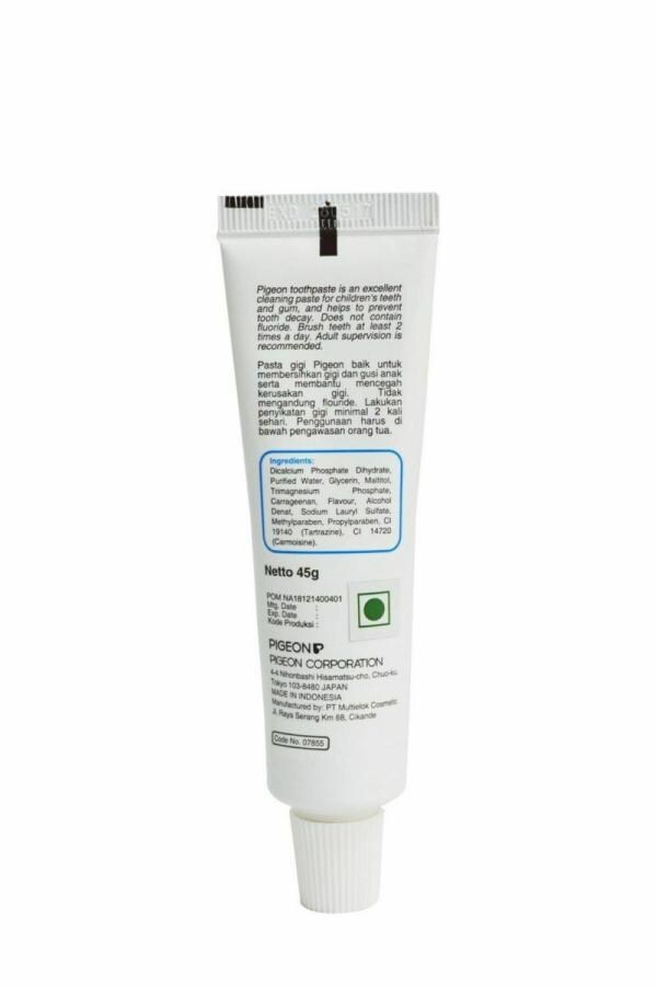 Pigeon Strawberry Flavour Toothpaste, For babies and Children (45g