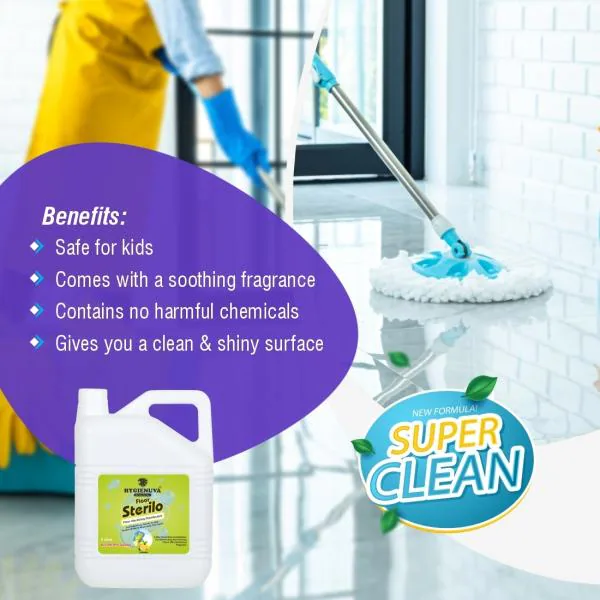 Hygienuva Sterilo Regular Floor Cleaner (Lemon) 5 L JioMart