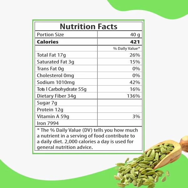 YUM YUM Premium Quality Green Cardamom 100g (8mm Size) JioMart
