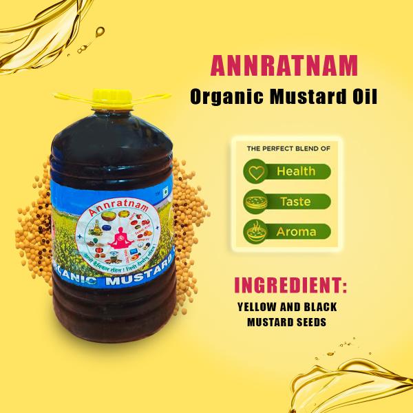 Annratnam Cold Pressed Yellow and Black Seeds Mustard Oil JioMart