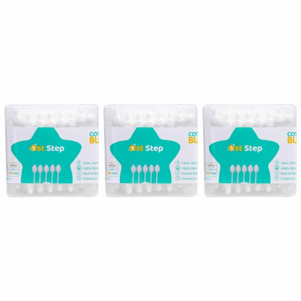 1st Step Safety Cotton Buds In Box 56 Pieces (56pcs, PACK OF 3) JioMart