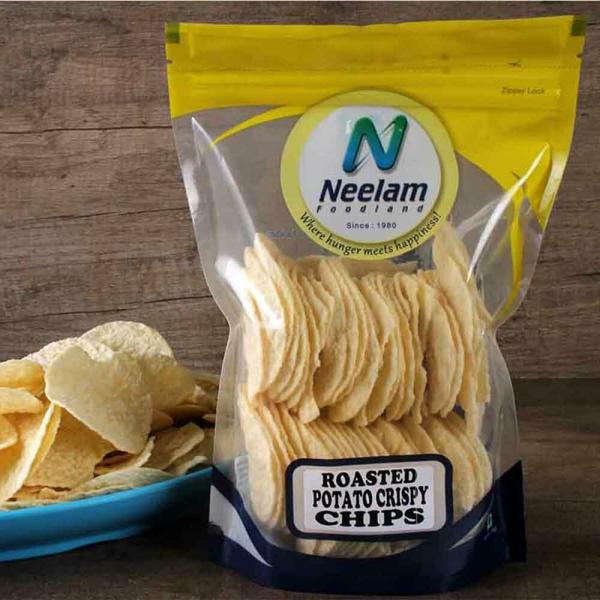 Neelam Foodland Roasted Potato Crsipy Chips (Plain), 100G JioMart