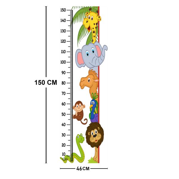 WENS Vinyl Animal's Fun Kids Height Chart Wall Decal 150 cm x 46 cm  (WHC2033) - JioMart