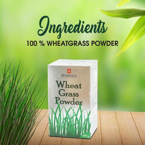 Krishna's Herbal & Ayurveda Wheatgrass Powder 100 grams JioMart