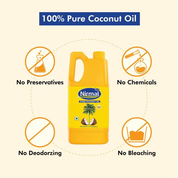 KLF Nirmal 100 Pure Coconut oil 1 Liter Jar JioMart