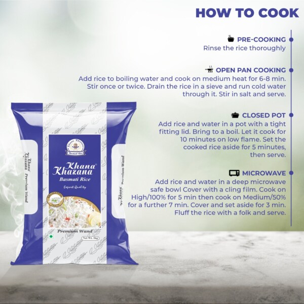 Khana Khazana Premium Aged Basmati Rice Premium Wand 5Kg JioMart
