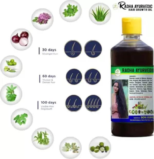 Radha Ayurvedic Hair Growth Oil 250ml Hair Oil JioMart