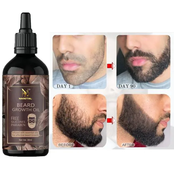 Beard Hair Growth Oil For Faster Beard Growth And Uneven Beard (32ML