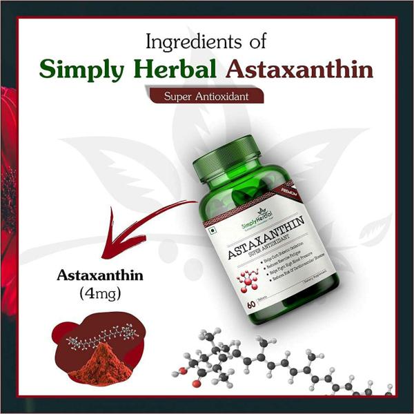 Simply Herbal Astaxanthin Supplement Capsules 60 Tablets JioMart
