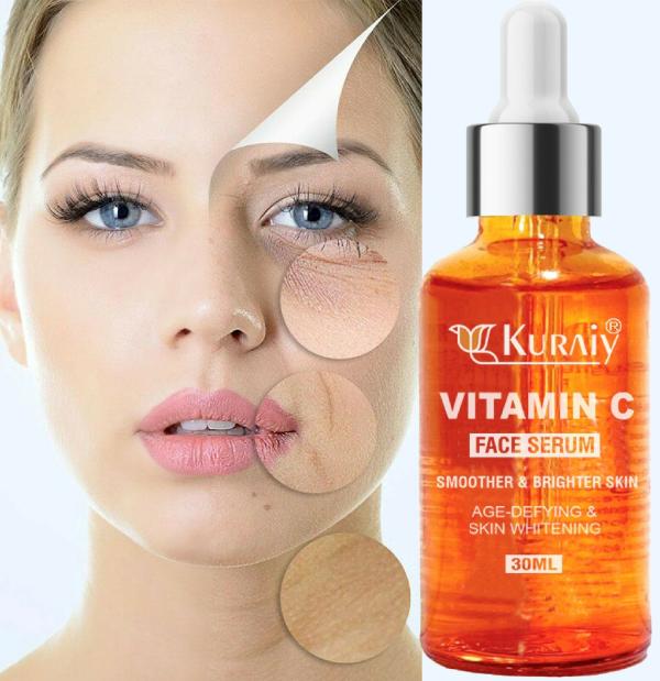 Kuraiy 100 Organic Vitamin C Face Serum with Mandarin For Glowing
