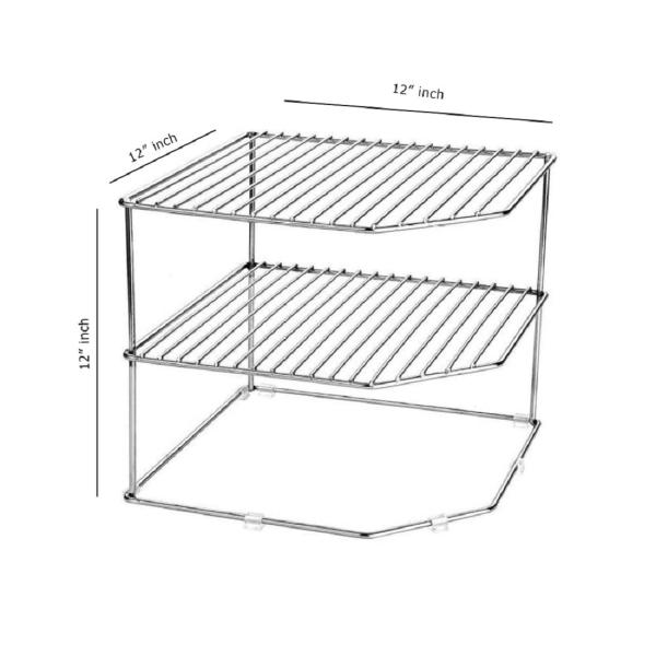 TOPMTOP Chakla Belan Corner, Kitchen Corner, Steel Kitchen Rack, Steel
