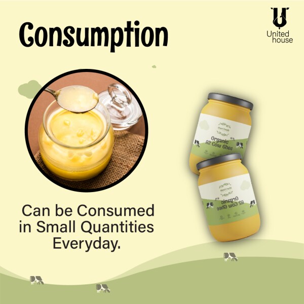 Khari Foods Organic A2 Desi Cow Ghee 500ml, Pure, Natural & Healthy