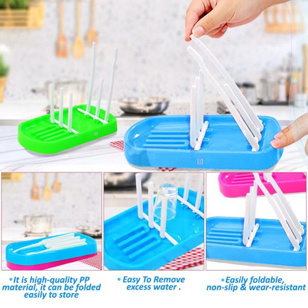 Bembika Blue Silicone Baby Drying Rack Folding For Kids JioMart